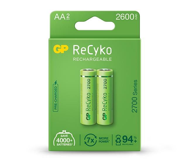 GP ReCyko 2600mAh AA Ni-MH akkumulátor 2db/csomag