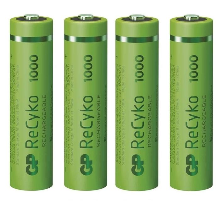 GP ReCyko 950mAh AAA Ni-MH akkumulátor 4db/csomag