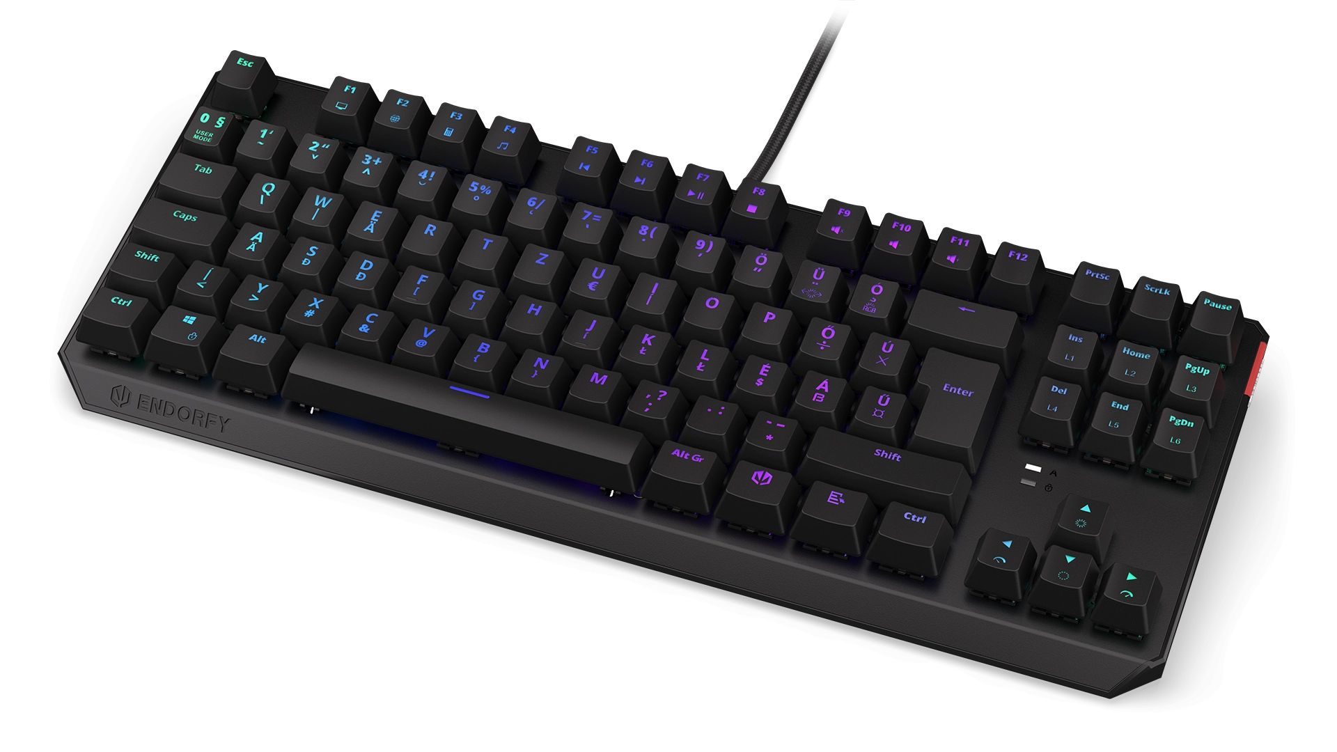 Endorfy Thock Kailh Brown Switch RGB Mechanical Keyboard Black HU