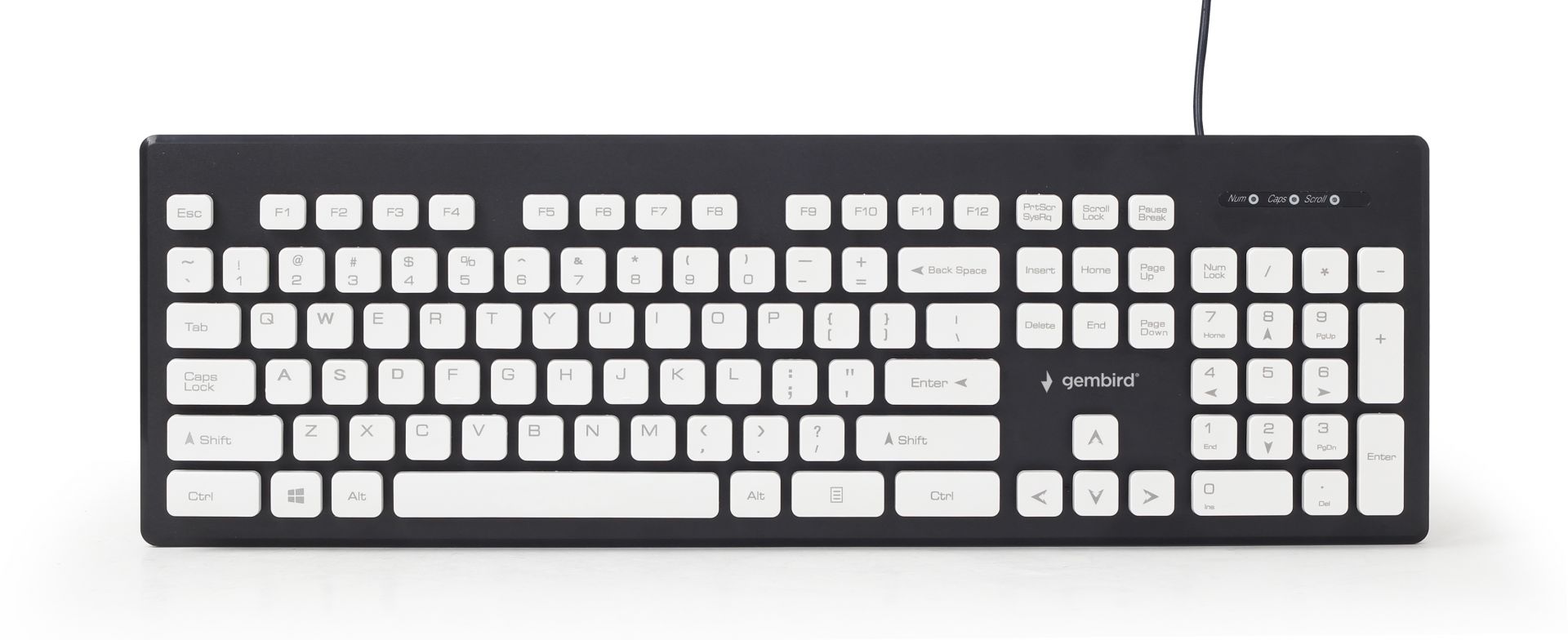 Gembird KB-CH-01 Chocolate keyboard Black US