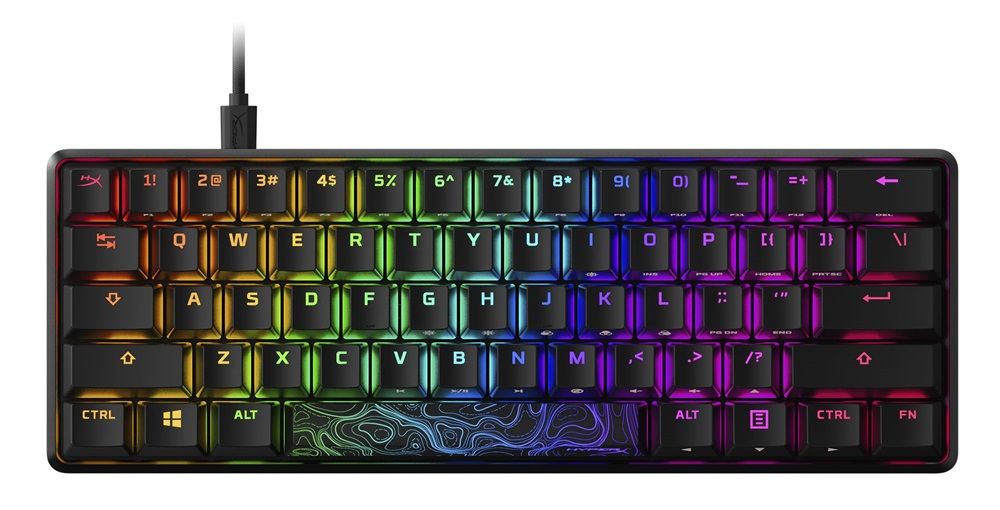 HP HyperX Alloy Origins 60 RGB HX Red Switch Mechanical Gaming Keyboard Black US