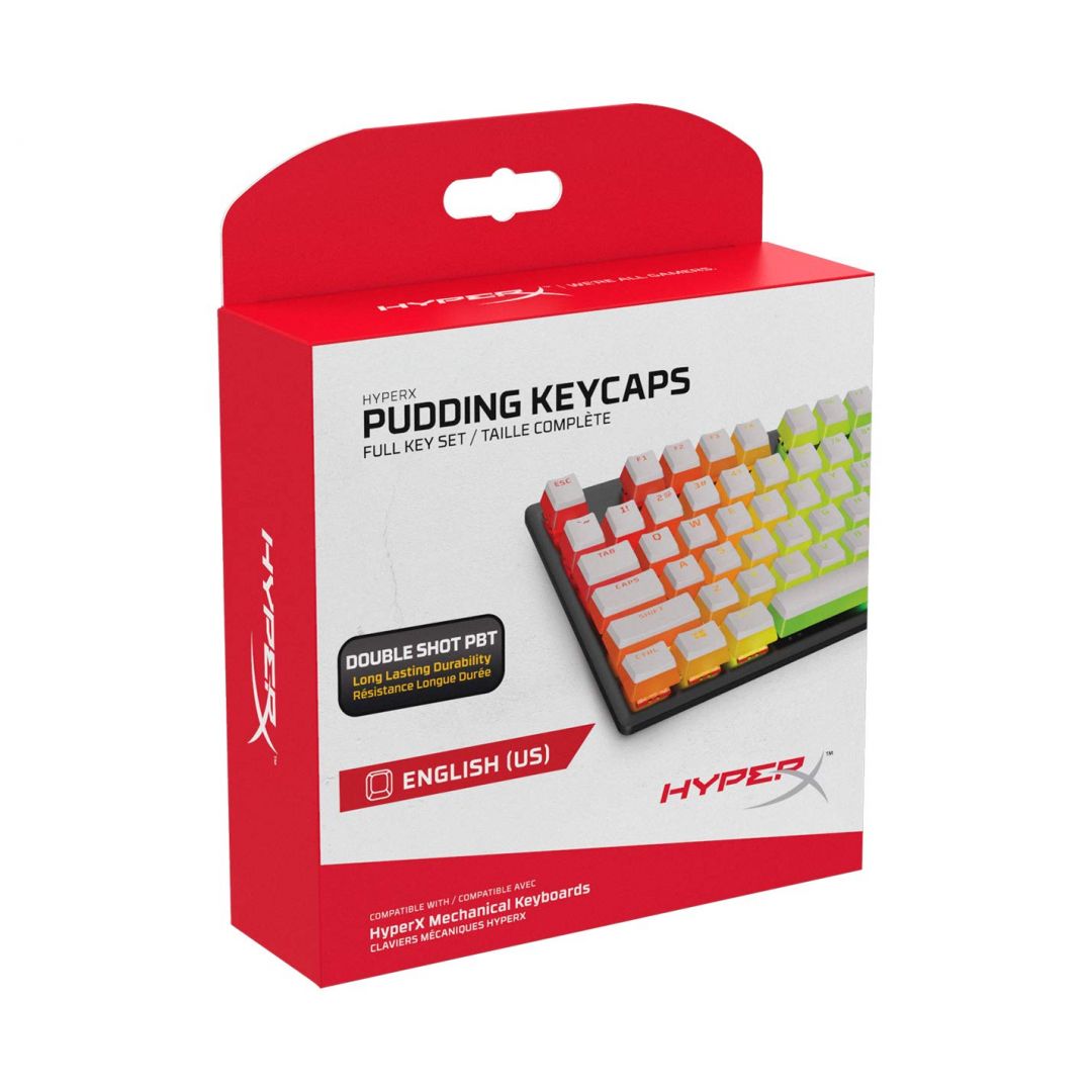 HP HyperX Pudding PBT Keycap White US