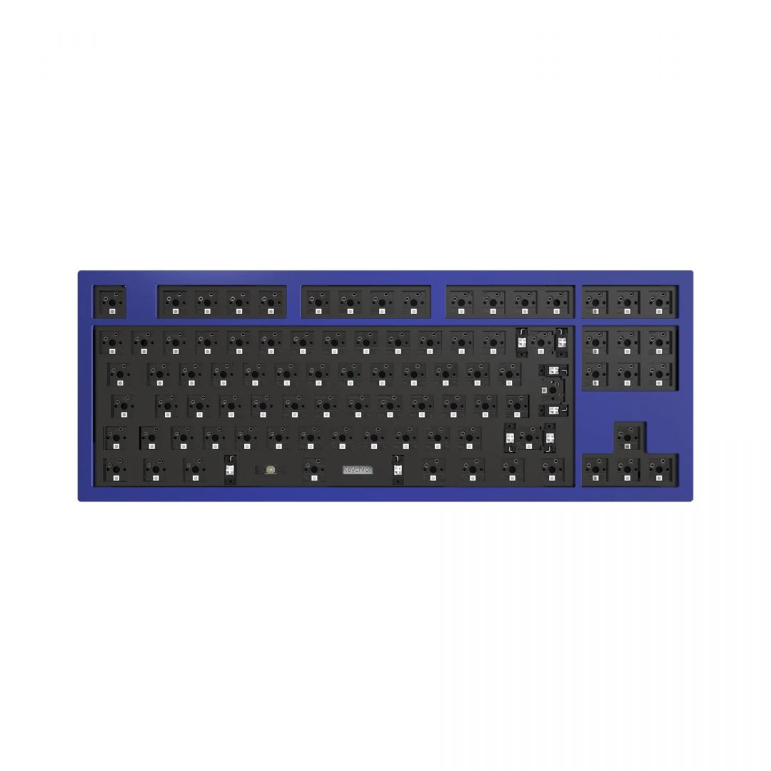 Keychron Q3 QMK Custom Mechanical RGB Keyboard Barebone ISO Navy Blue UK