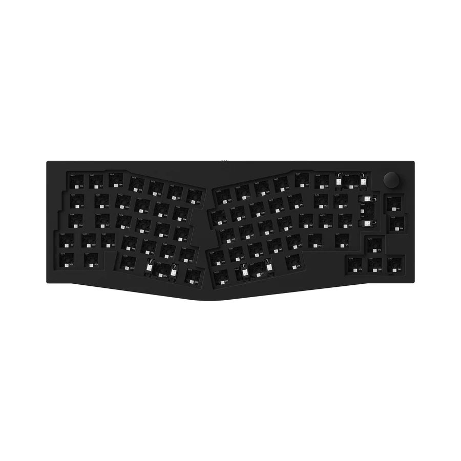 Keychron Q8 Swappable RGB Backlight Knob ISO Keyboard Barebone Carbon Black