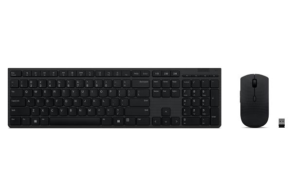 Lenovo Professional Wireless Rechargeable Keyboard and Mouse Combo HU