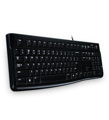 Logitech K120 USB billentyűzet Black HU