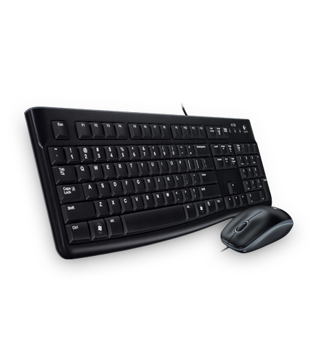 Logitech MK120 USB billentyűzet + egér Black HU