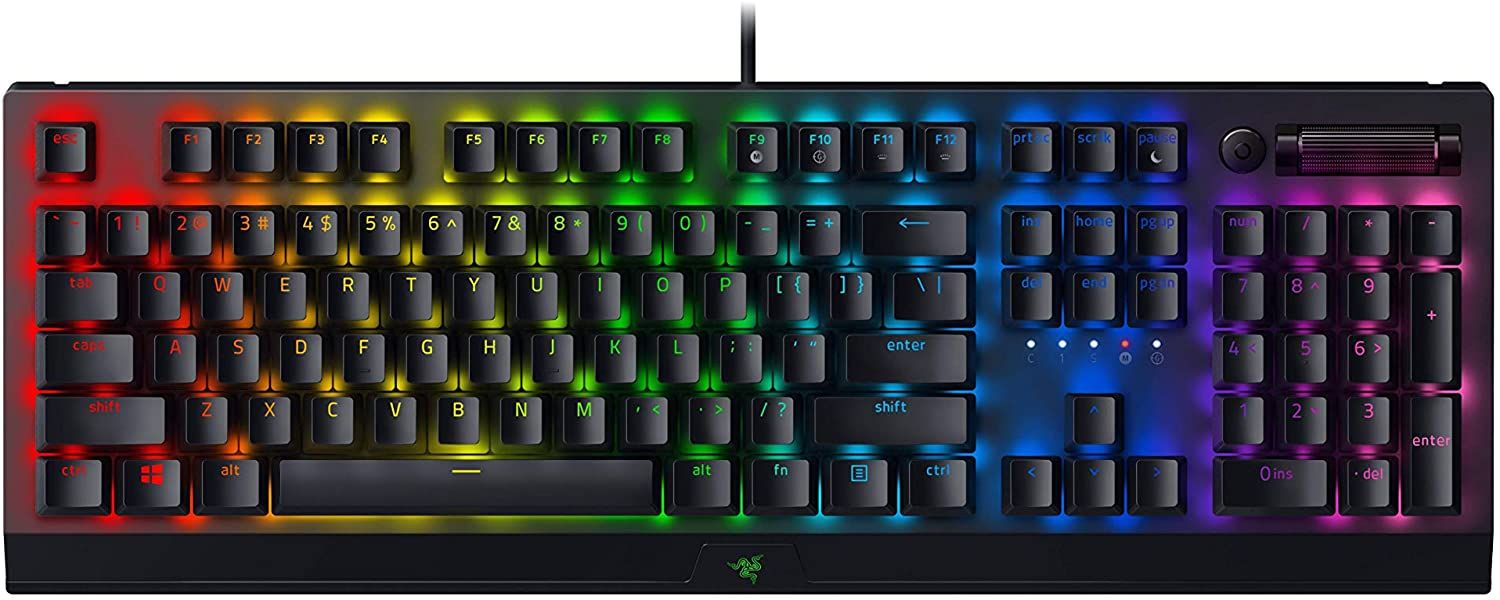 Razer BlackWidow V3 Green Switch keyboard Black US