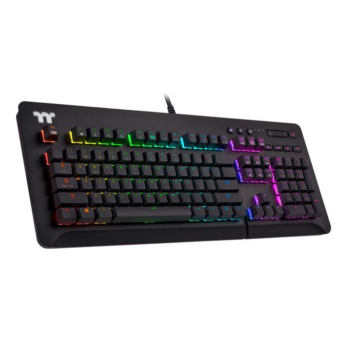 Thermaltake TT eSports Level 20 GT RGB (Cherry MX Silver) Mechanical Gaming Keyboard Black US