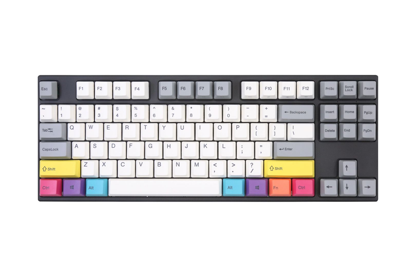 Varmilo VEA88 CMYK USB Cherry MX Brown Mechanical Gaming Keyboard Grey/White HU