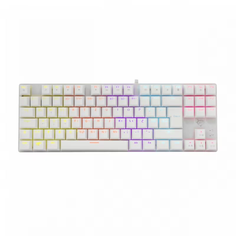 White Shark GK-2106W Commandos Red Switch Mechanical Gaming Keyboard White US