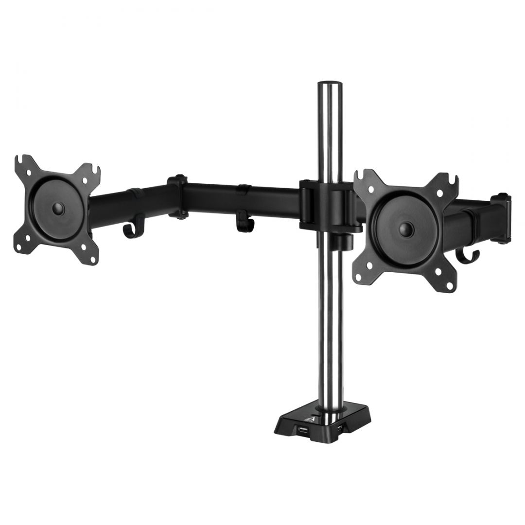 Arctic Z2 Gen 3 Desk Mount Dual Monitor Arm with USB Hub Black