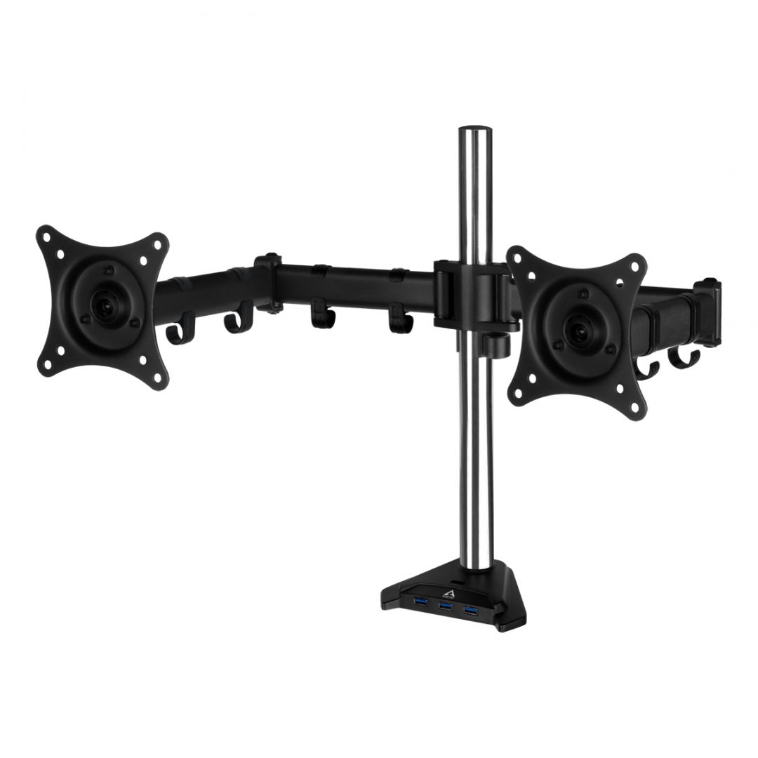 Arctic Z2 Pro Gen 3 Dual Monitor Arm with SuperSpeed USB Hub Black