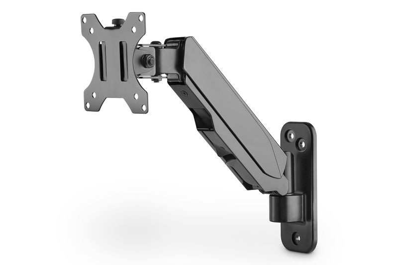 Digitus DA-90396 Universal Single Monitor Mount with Gas Spring Wall Mount Black