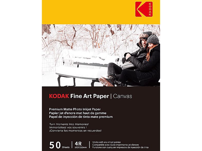 Kodak Fine Art 230g 10x15 50db Matt Fotópapír