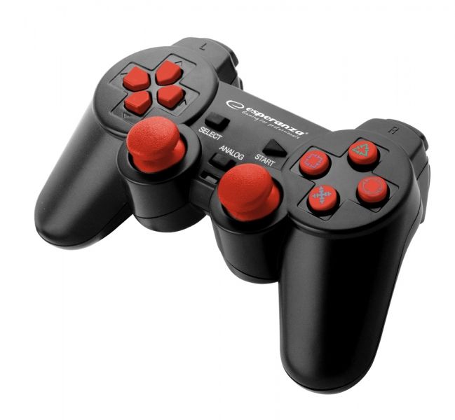 Esperanza Trooper USB gamepad Black/Red PC/PS3