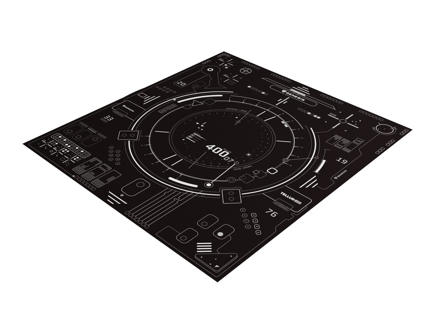 Genesis Tellur 400  Square HUD Black/White