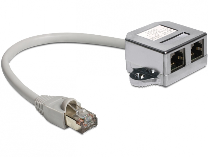 DeLock RJ45 Port duplázó (1 x RJ45 dugó > 2 x RJ45 jack (2 x Ethernet)