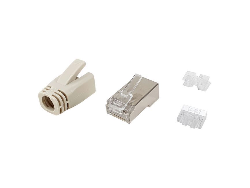 EQuip Cat.6A RJ45 Shielded Plug Set 100pcs/pack