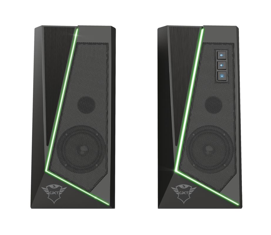 Trust GXT 609 Zoxa RGB Illuminated Speaker Set Black