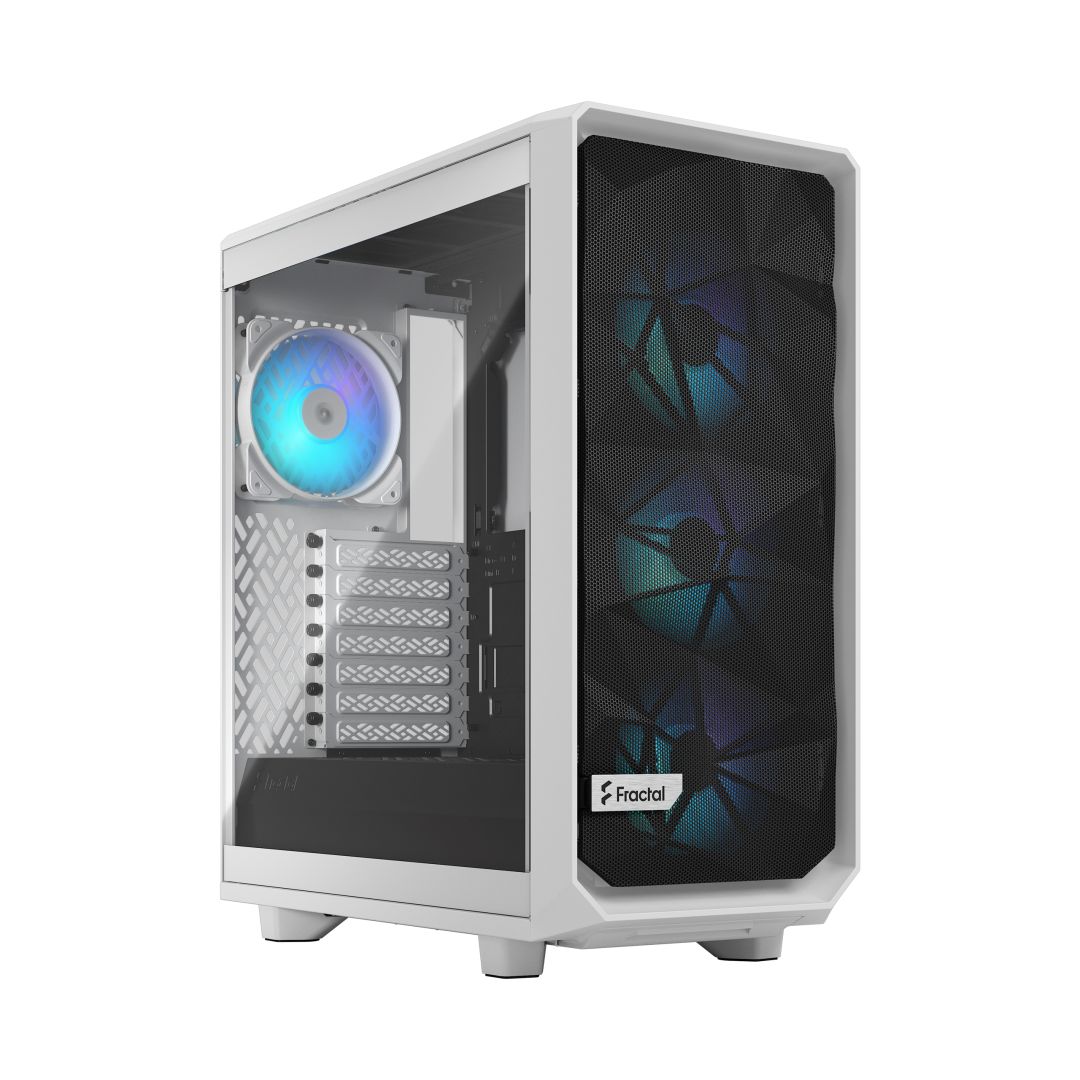 Fractal Design Meshify 2 Compact RGB Tempered Glass Tint Clear White