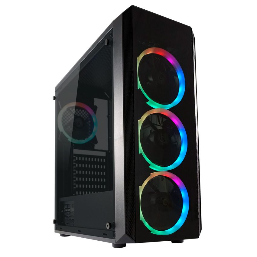 LC Power Gaming 703B QuadLuxx Window Black