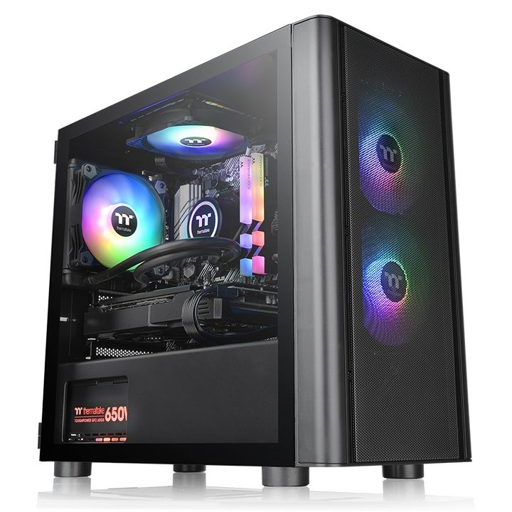 Thermaltake V150 ARGB Tempered Glass Breeze Edition Black