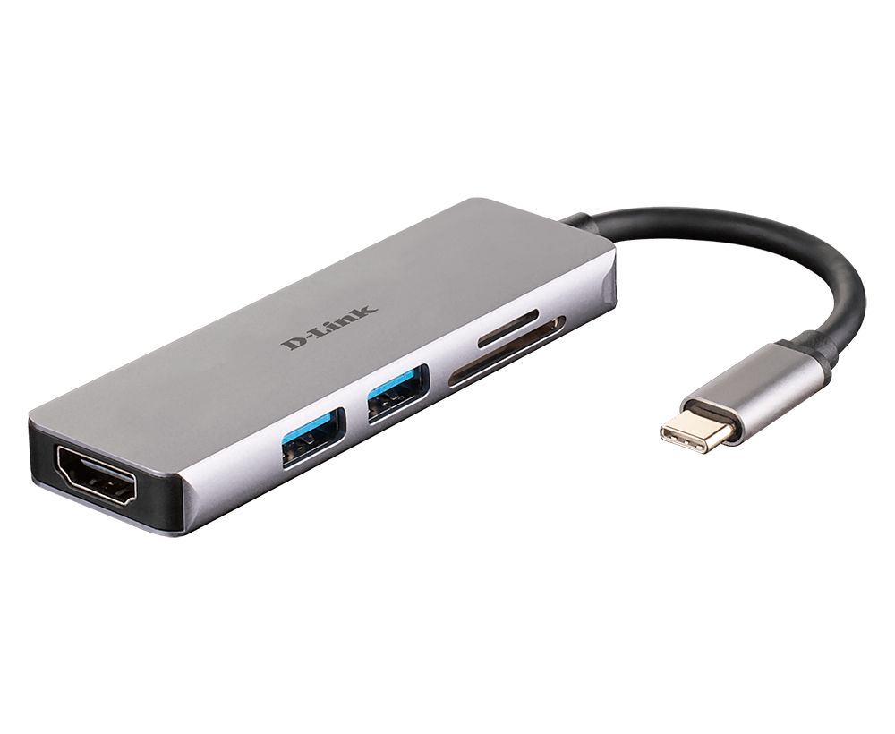 D-Link DUB-M530 5-in-1 USB-C Hub with HDMI and SD/microSD Card Reader