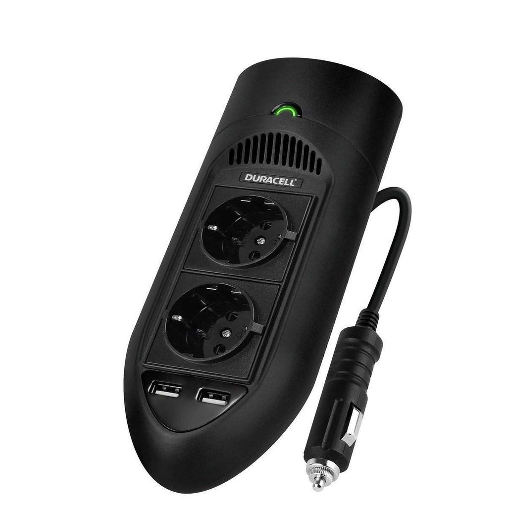 Duracell 175W Twin EU Socket Inverter