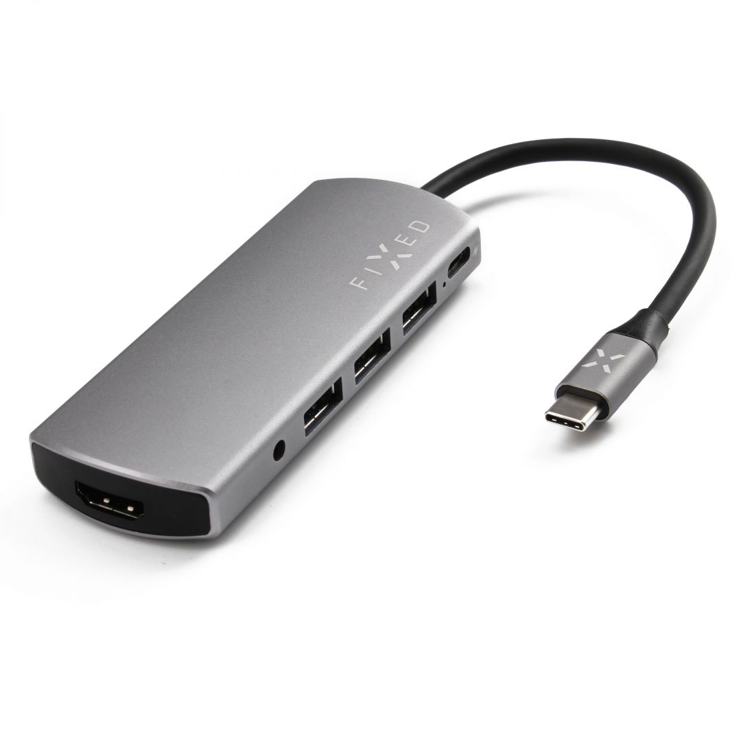 FIXED 6IN1 USB-C HUB Silver