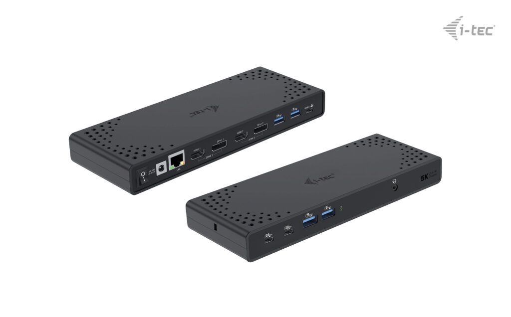 I-TEC USB 3.0/USB-C/Thunderbolt 3 Dual Display Docking Station PD 65W Black