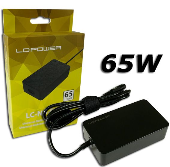 LC Power LC-NB-PRO-65 Notebook Universal Power Adapter Black