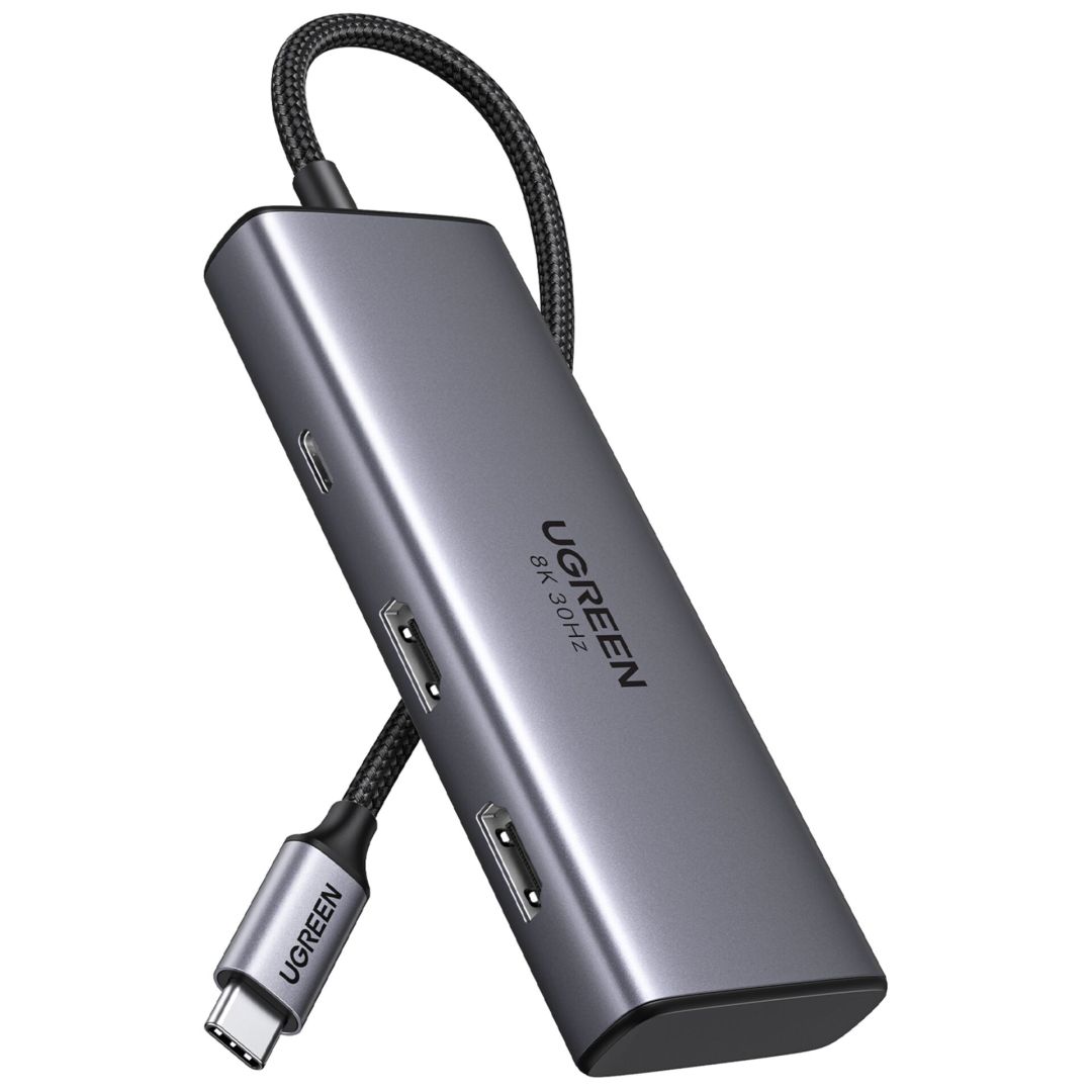 UGREEN Revodok Pro 206 USB-C 6-in-1 Hub Grey