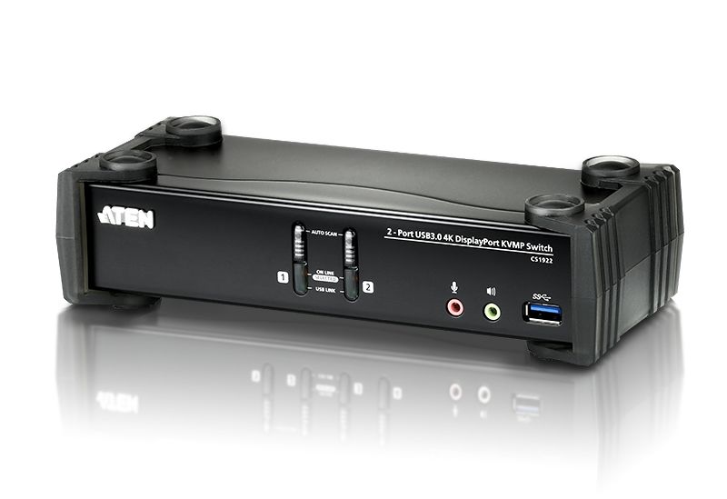 ATEN 2-Port USB 3.0 4K DisplayPort KVMP Switch