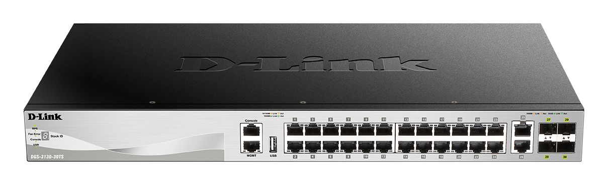 D-Link DGS-3130-30PS/SI Gigabit Layer 3 Stackable Managed Switches