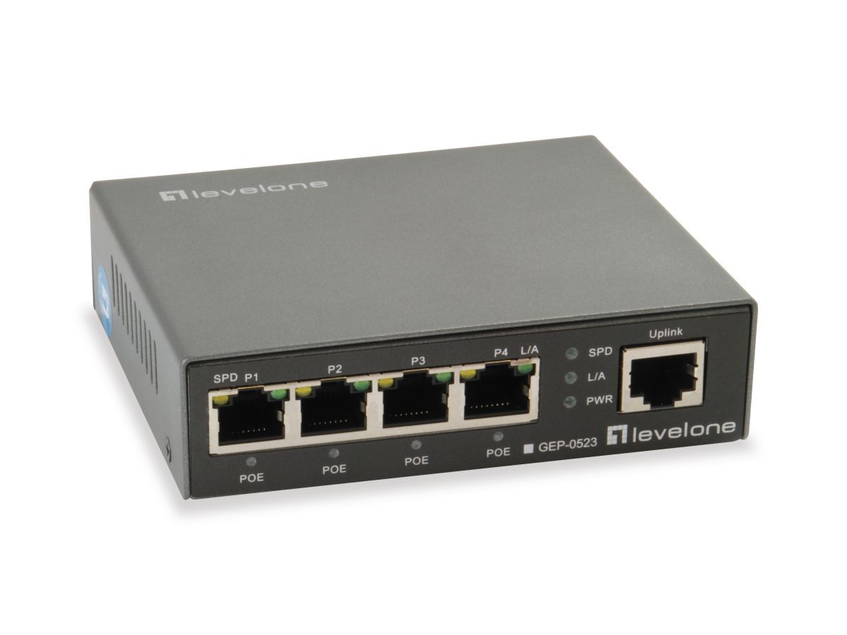 LevelOne GEP-0523 5-Port Gigabit PoE Switch