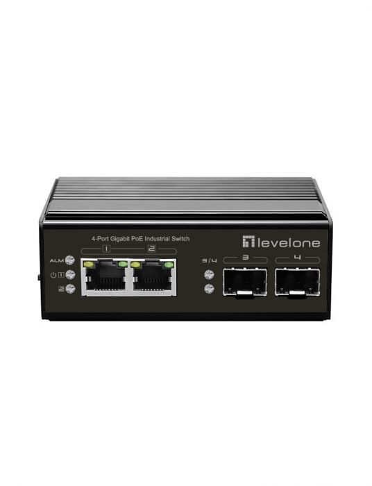 LevelOne IGP-0432 4-Port Gigabit PoE Industrial Switch