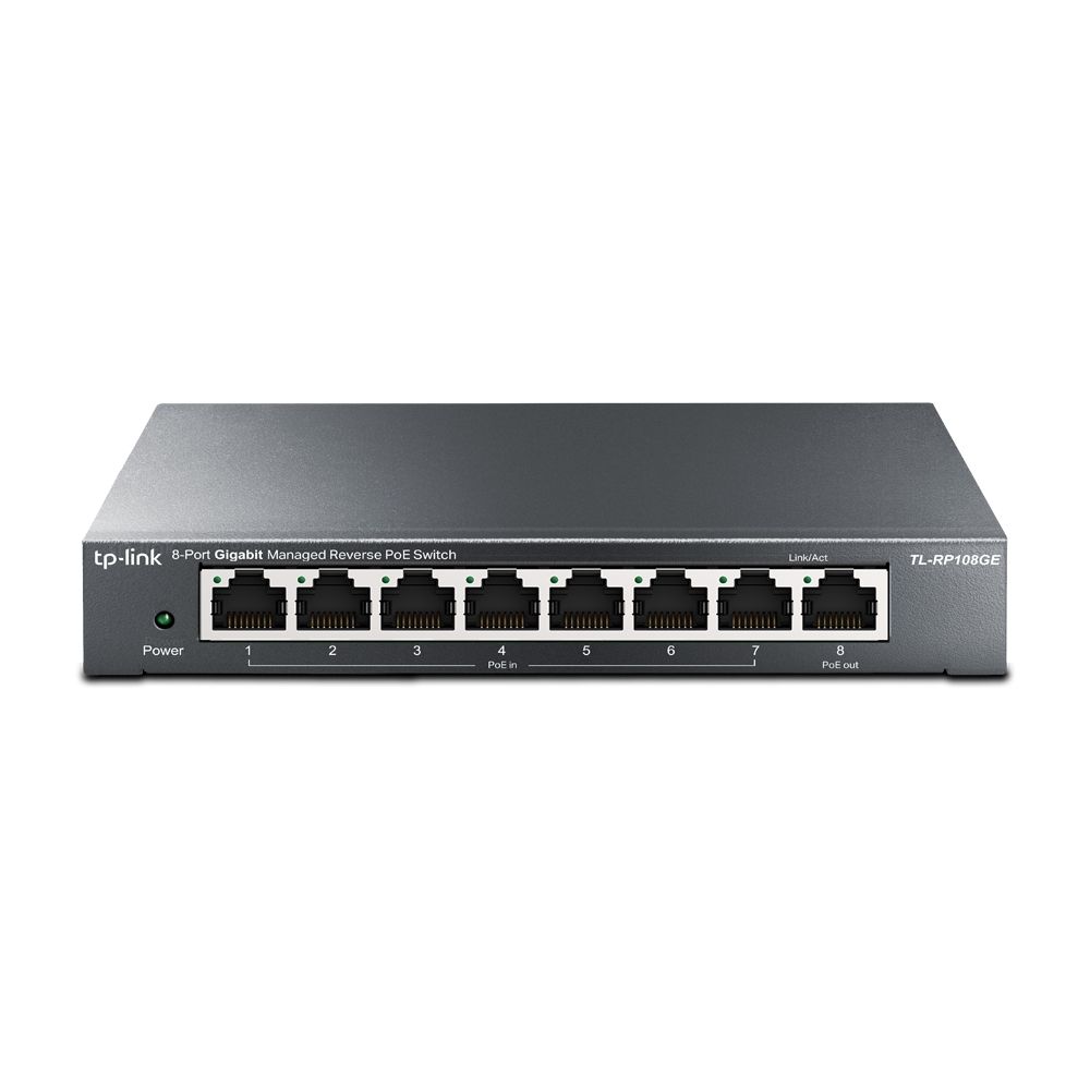 TP-Link TL-RP108GE 8-Port Gigabit Managed PoE Reverse Switch