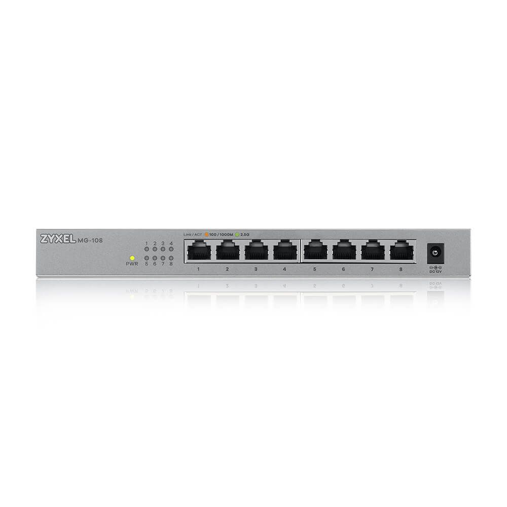 ZyXEL MG-108-ZZ0101F 8-Port 2.5GbE Unmanaged Switch