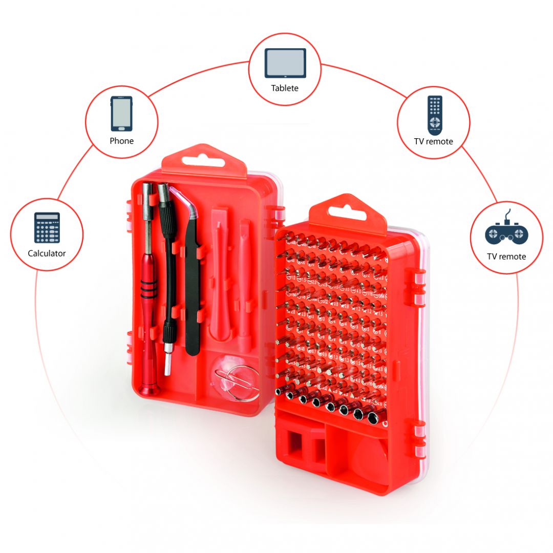 Gembird TK-SD-07 108db-os Precision Bit Set Szerszámkészlet