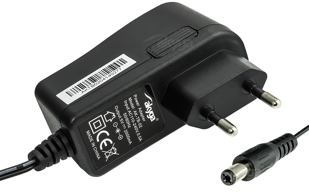 Akyga AK-TB-02 Adapter 5V/2A 10W Black