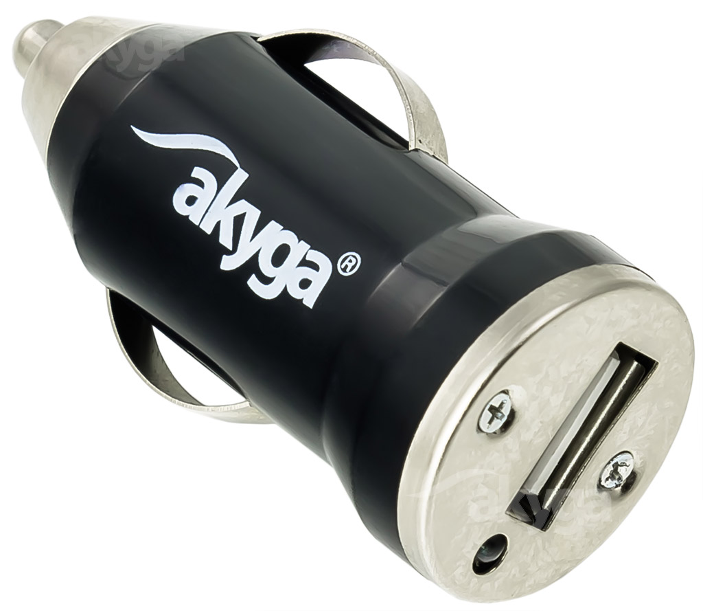 Akyga AK-CH-01 USB Adapter 12-24V/5V/1A 1USB Black