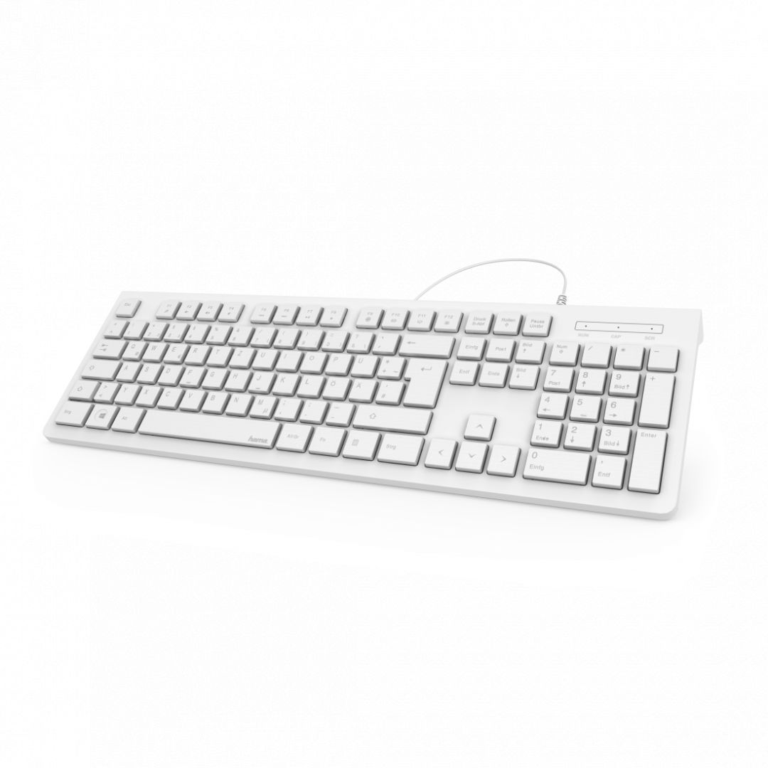 Hama KC-200 Basic Keyboard White HU