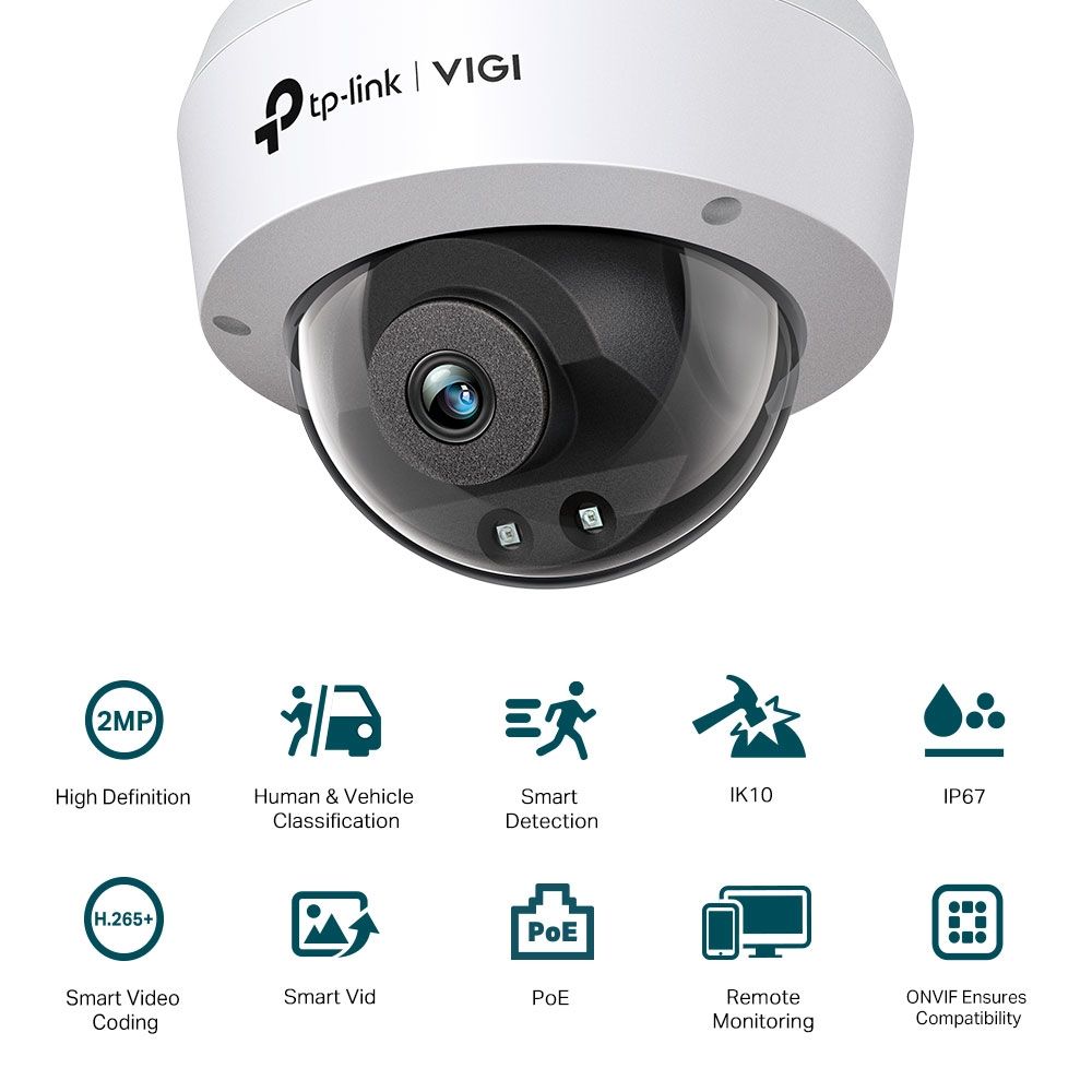 TP-Link VIGI C220I (2.8mm) 2MP Mini Dome Network Camera