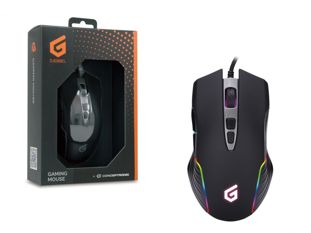 Conceptronic  DJEBBEL 7D Gaming mouse Black