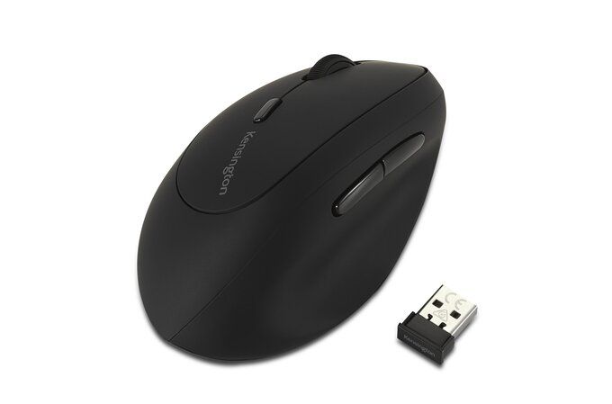 Kensington Pro Fit Left-Handed Ergo Wireless Mouse Black