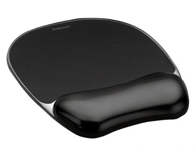 Fellowes Crystal Gel Egérpad Black