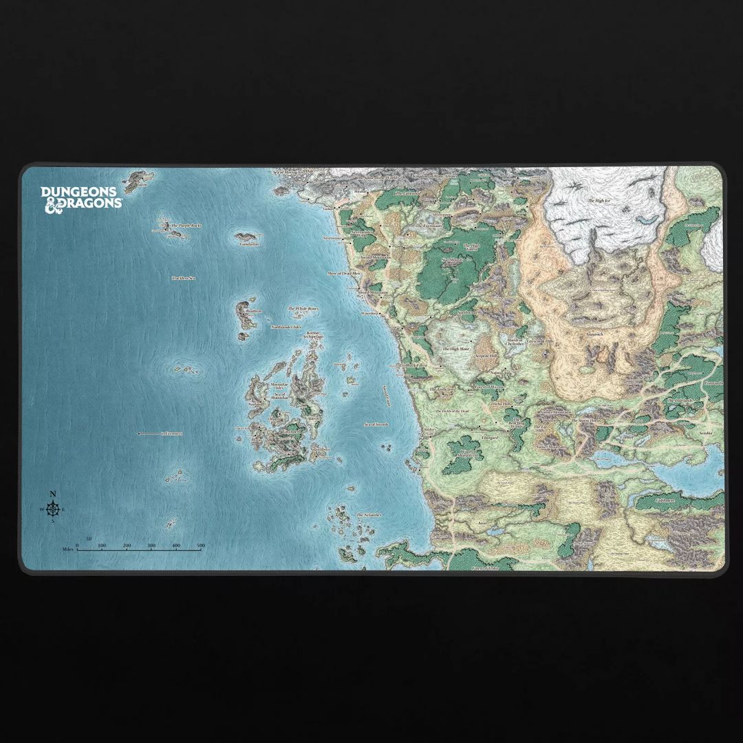 KONIX Faerun Map XXL Dungeons & Dragons Egérpad