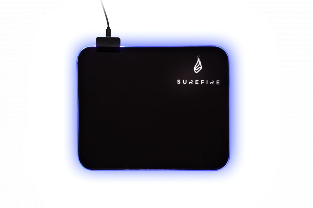 SUREFIRE Silent Flight RGB-320 Gaming Egérpad Black