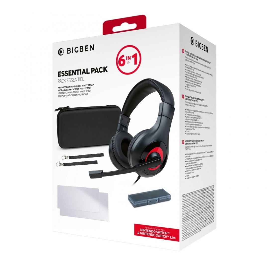 Bigben Interactive Nintendo Switch 6in1 Essential Pack Black